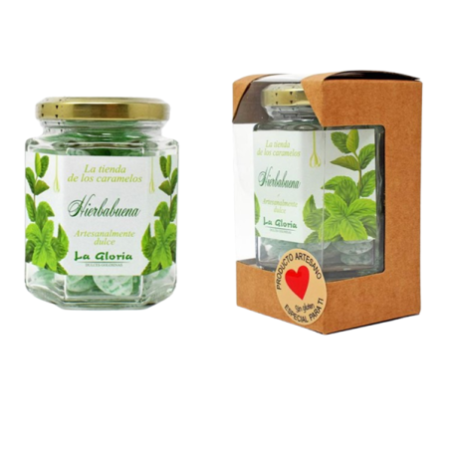 Tarro Cristal 110g Grageados Hierbabuena Tarro Cristal 110g Grageados Hierbabuena