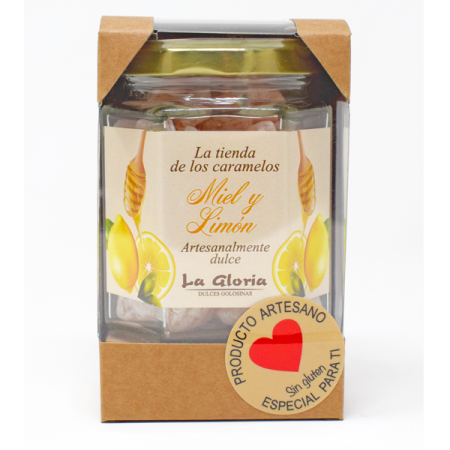 Tarro Cristal 110g Grageados Miel y Limón Tarro Cristal 110g Grageados Miel y Limón