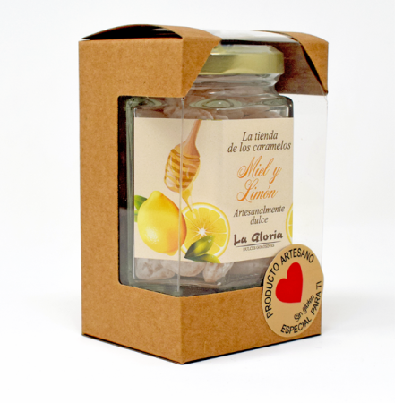 Tarro Cristal 110g Grageados Miel y Limón Tarro Cristal 110g Grageados Miel y Limón