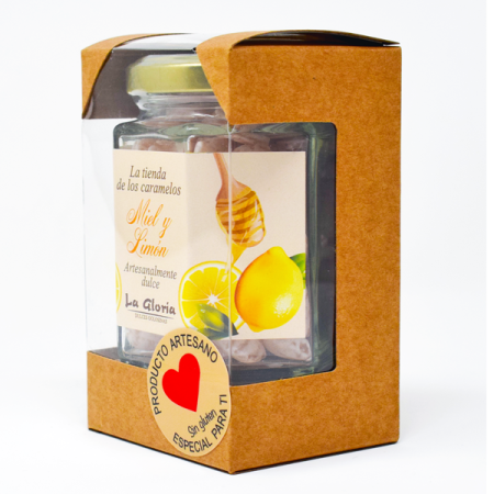 Tarro Cristal 110g Grageados Miel y Limón Tarro Cristal 110g Grageados Miel y Limón
