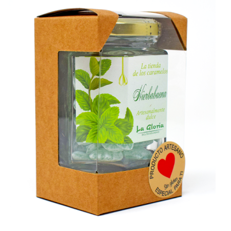 Tarro Cristal 110g Grageados Hierbabuena Tarro Cristal 110g Grageados Hierbabuena