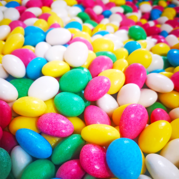 Peladillas de colores, sin almendra Peladillas de colores, sin almendra